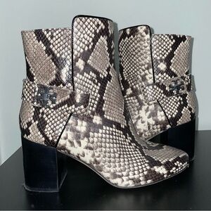 Tory Burch Snakeskin Ankle Boots